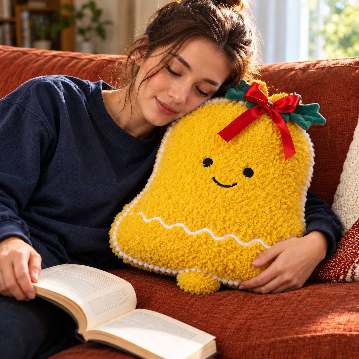 Christmas Character and Motif Plush Cushions
