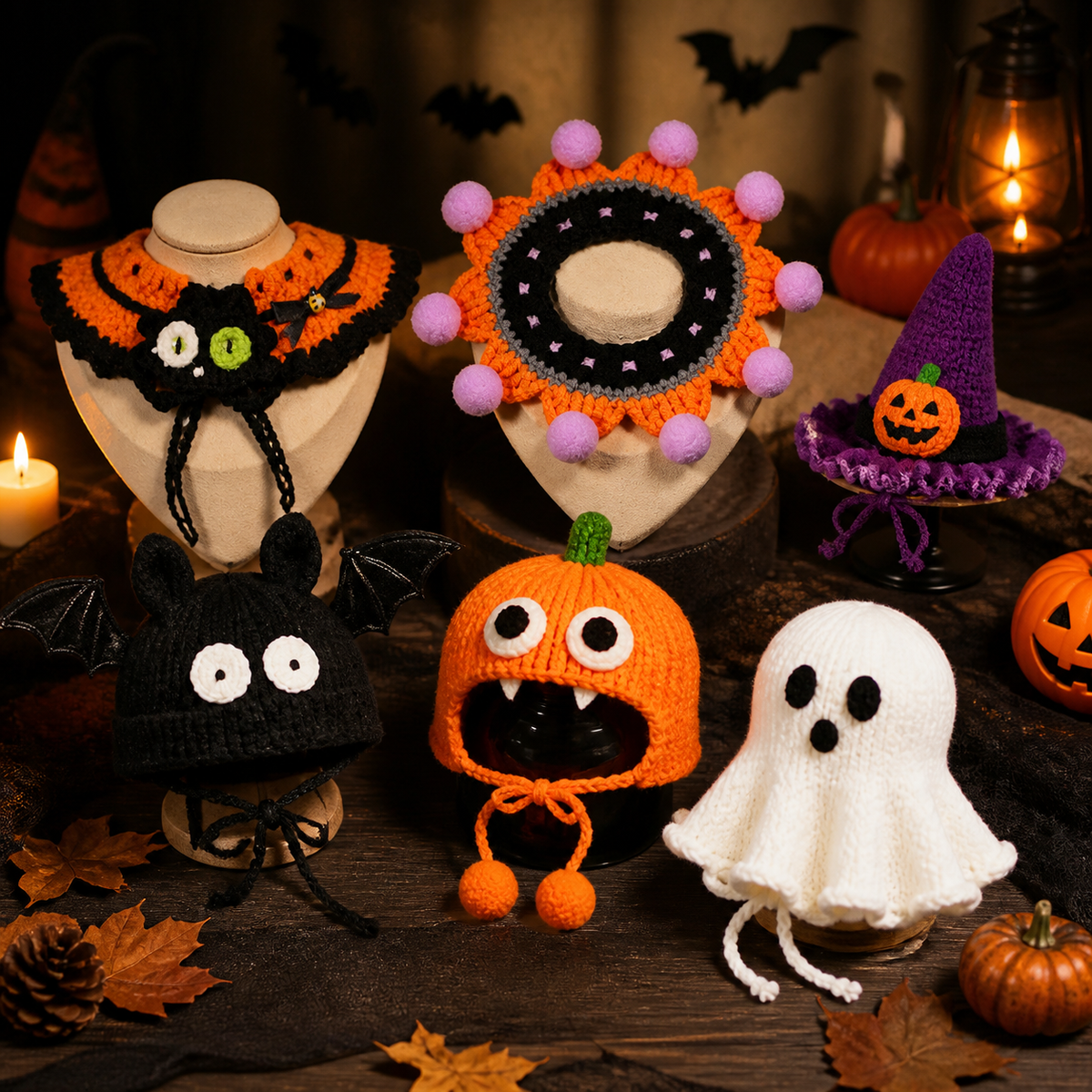 Halloween Pet Costume Accessories for Cats and Small Dogs