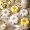 Soft TPR Osmanthus Cake Squeeze Toy