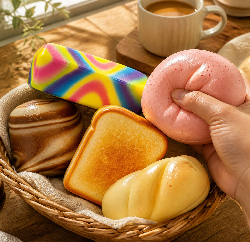 Slow-Rebound Bread Squeeze Toy