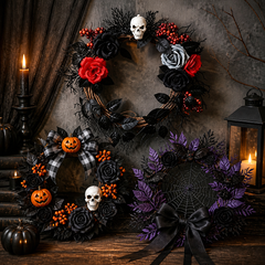 Gothic Halloween Decorative Wreath