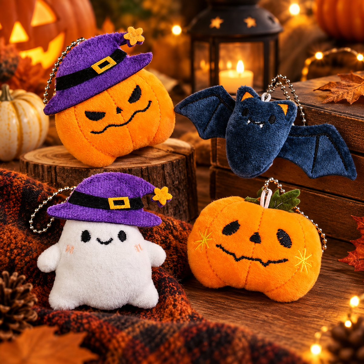 Halloween Plush Brooch and Accessory Charms