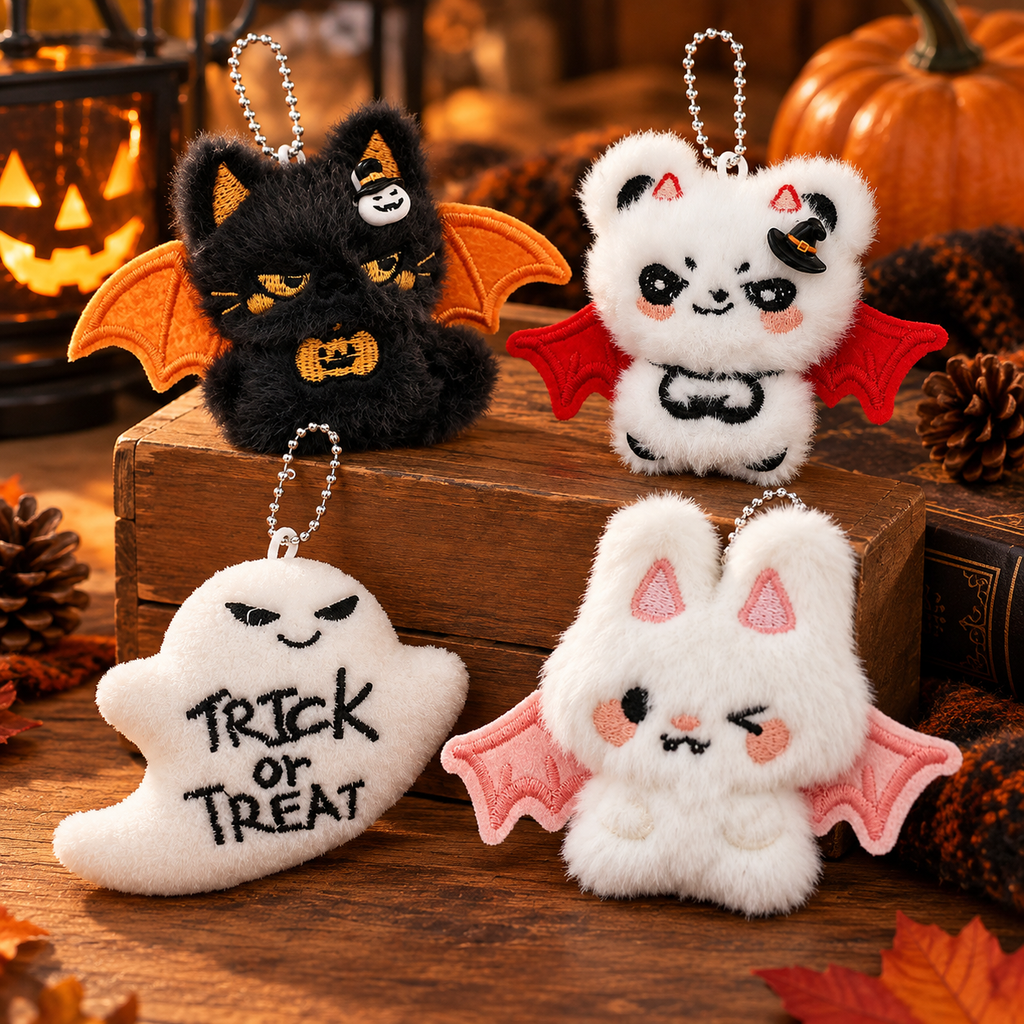Halloween Plush Keychain Charms