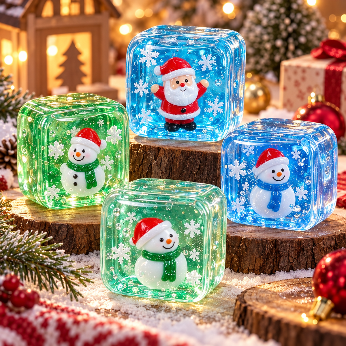 Seasonal Cube Squeeze Toy