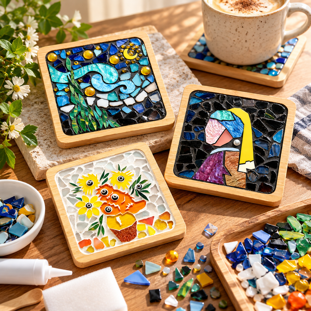 DIY Mosaic Coaster Kit