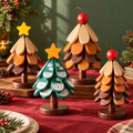 Christmas Tree Trivet Set with Display Stand