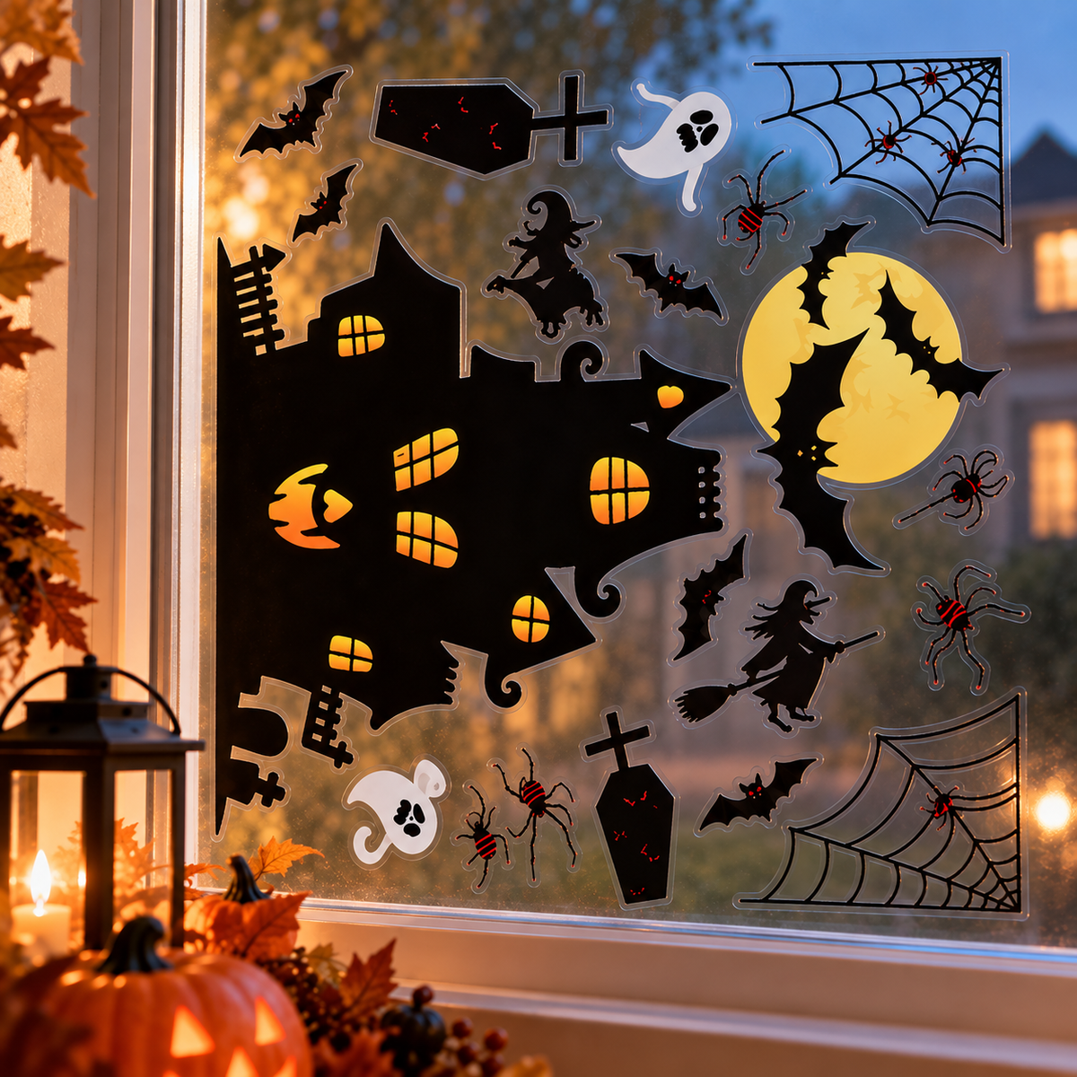 Halloween Static Window Cling Stickers
