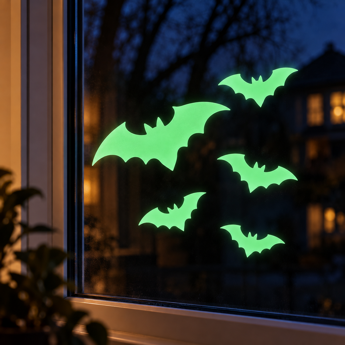 Glow-in-the-Dark Halloween Wall and Window Stickers