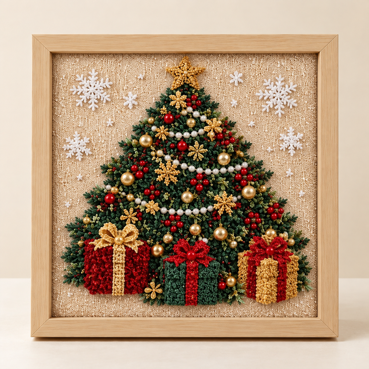 DIY 3D Christmas Tree Fabric Art Kit