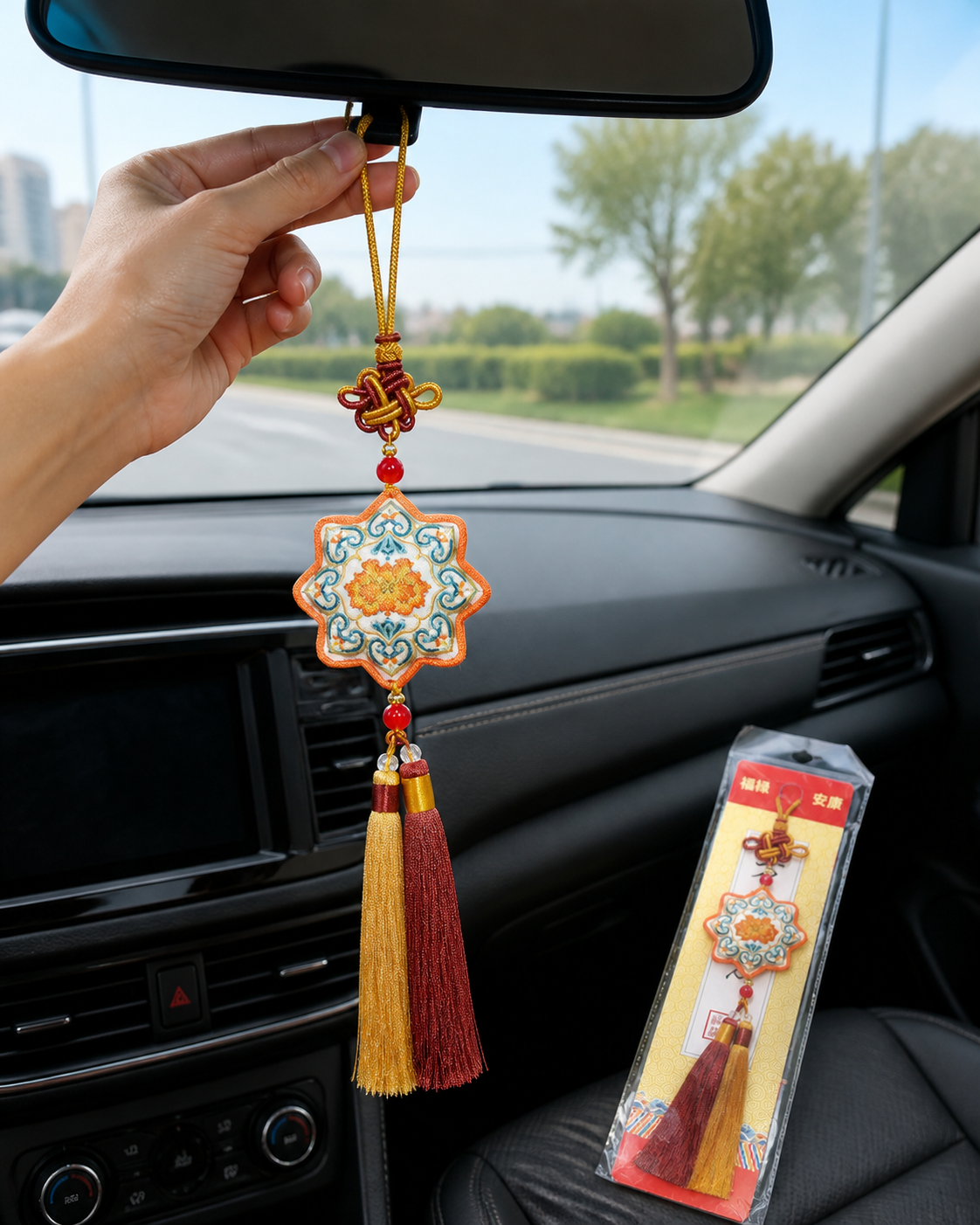 Dunhuang-Style Embroidered Scented Sachet Hanging Ornament