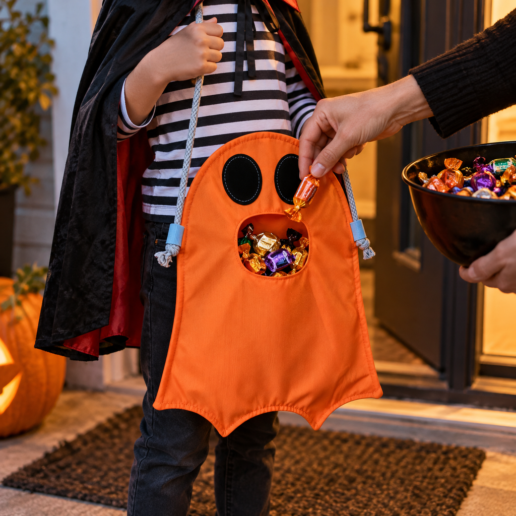 Halloween Ghost Trick-or-Treat Candy Bag