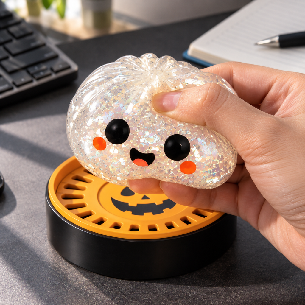 Halloween Dumpling Squeeze Toy with Display Steamer