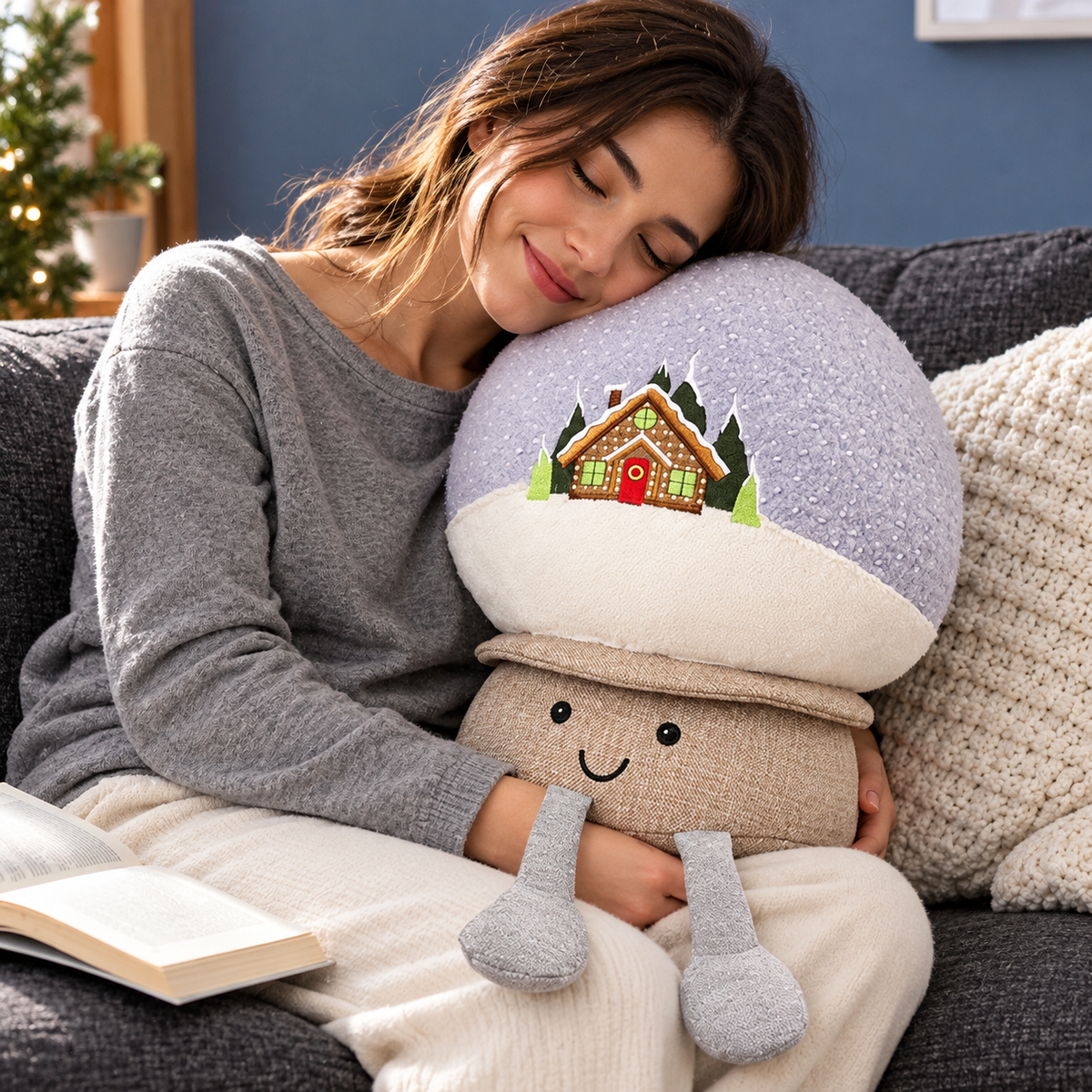 Christmas Character and Motif Plush Cushions
