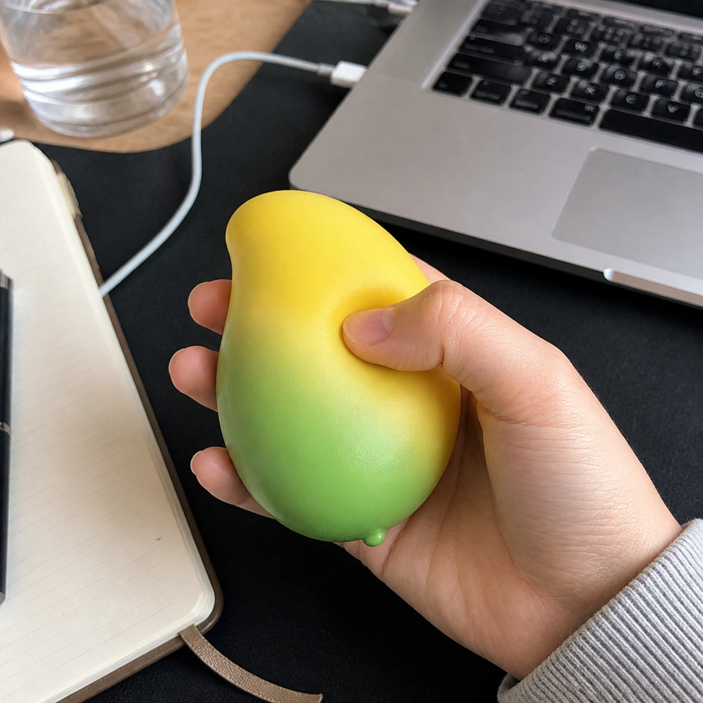 Heat-Sensitive Mango Squeeze Toy
