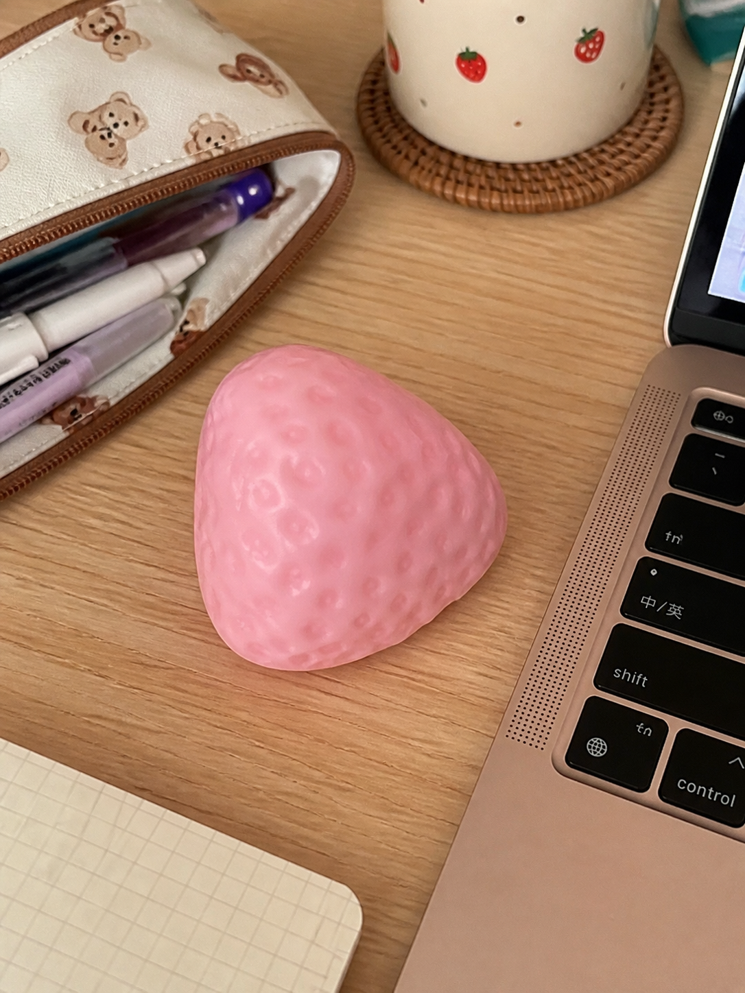 Strawberry TPR Squishy Pinch Toy
