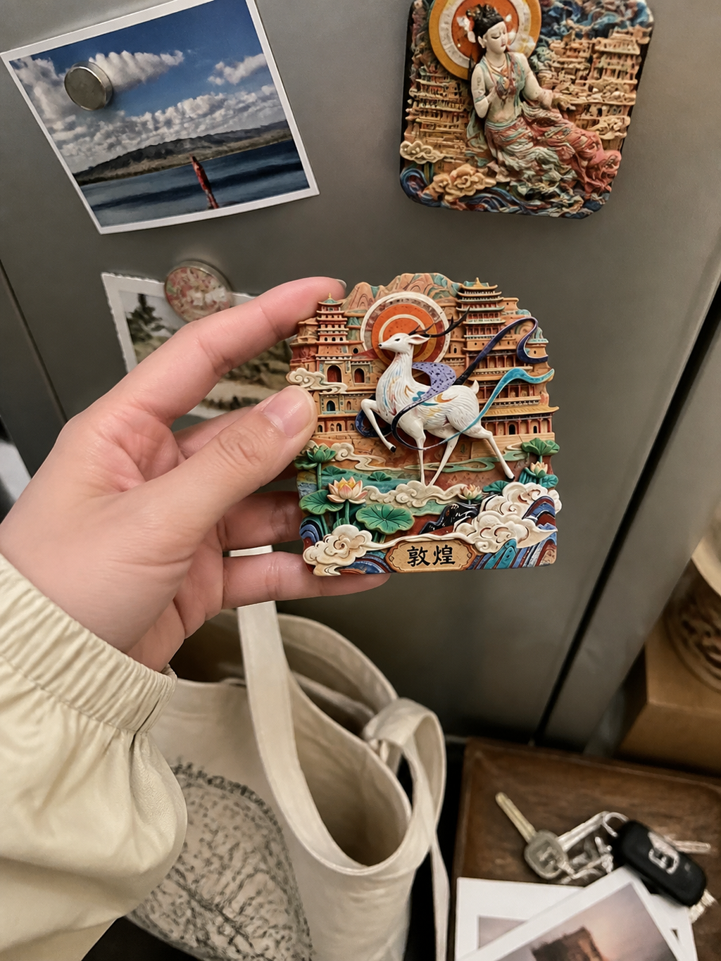 Dunhuang 3D Resin Fridge Magnet
