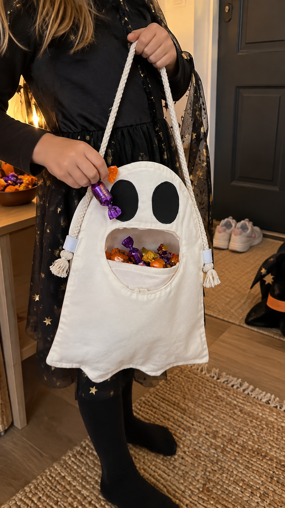 Halloween Ghost Trick-or-Treat Candy Bag