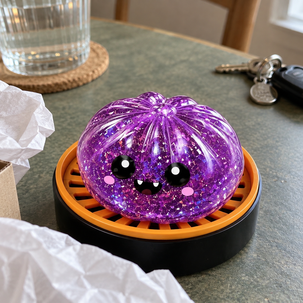 Halloween Dumpling Squeeze Toy with Display Steamer