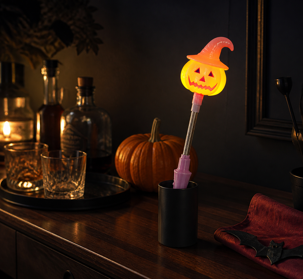 Light-Up Halloween Pumpkin and Ghost Wand