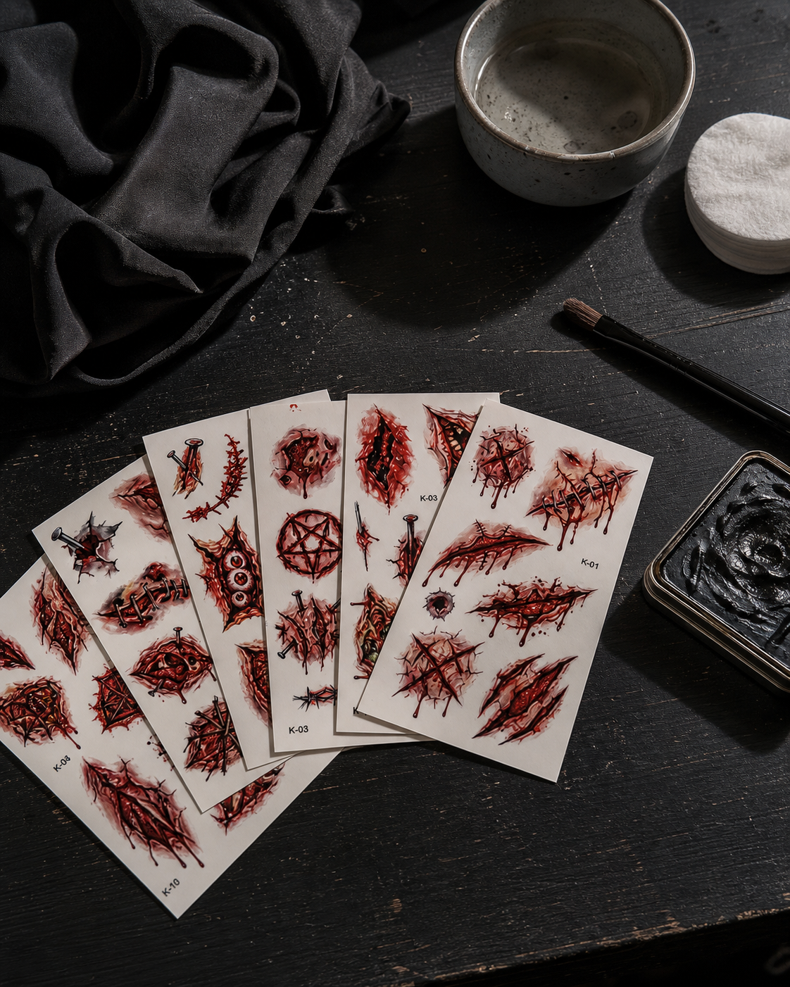 Halloween Scar Temporary Tattoo Stickers