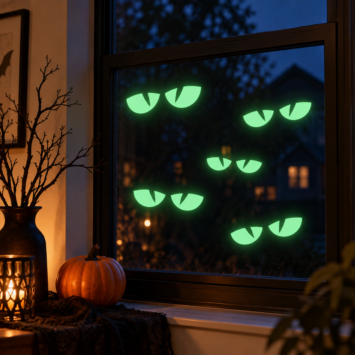 Glow-in-the-Dark Halloween Wall and Window Stickers