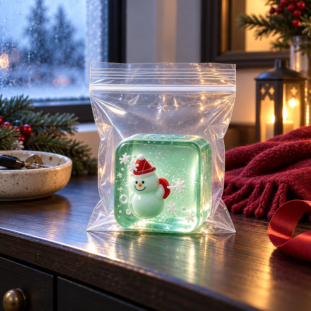 Seasonal Cube Squeeze Toy
