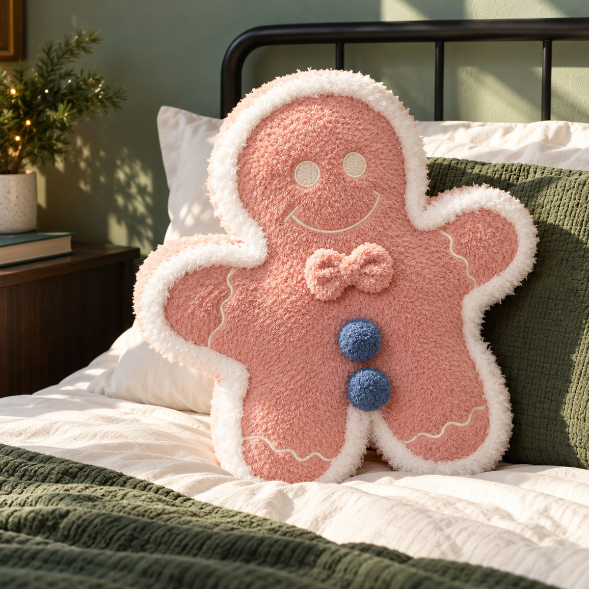 Gingerbread-Themed Plush Cushion Collection