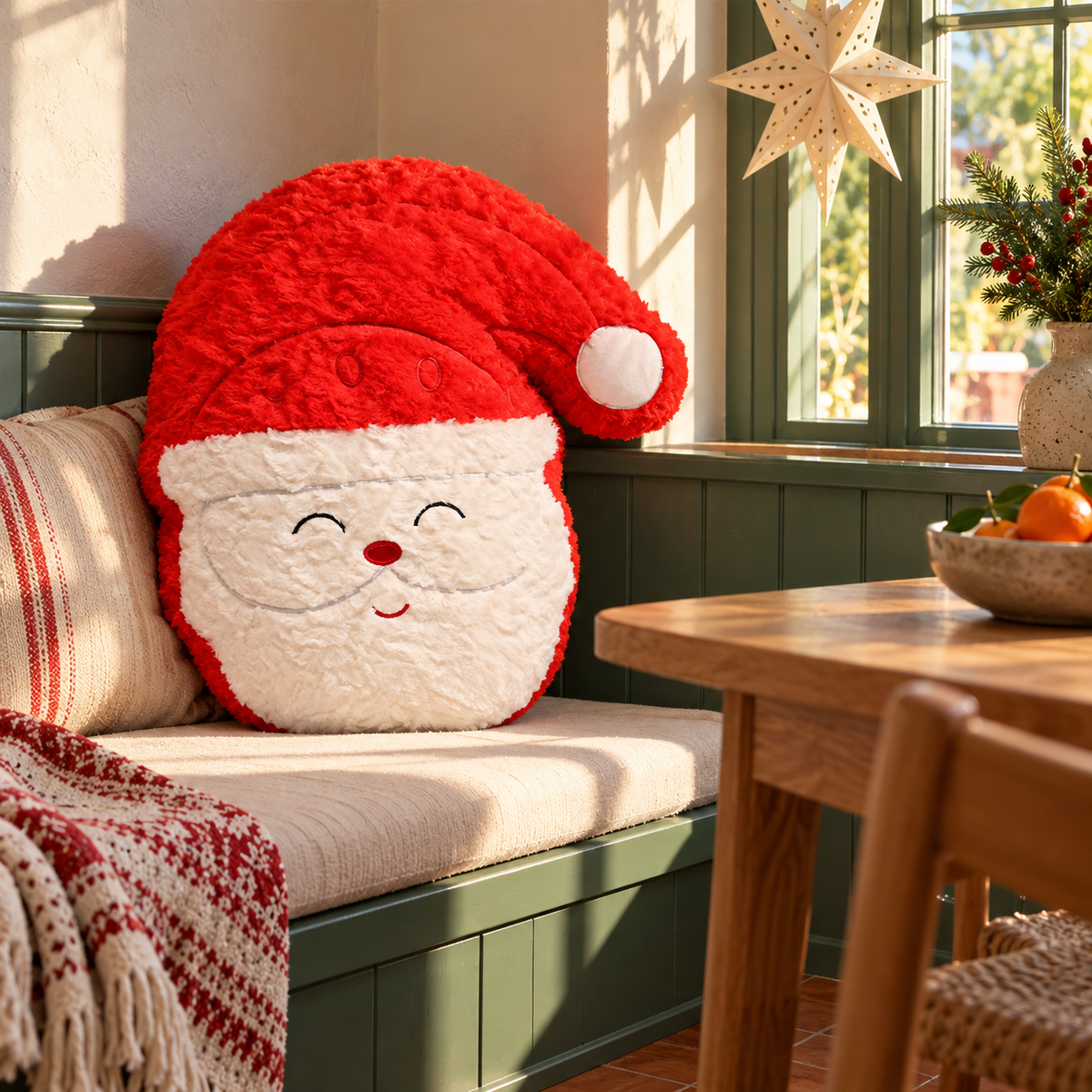 Christmas Character and Motif Plush Cushions