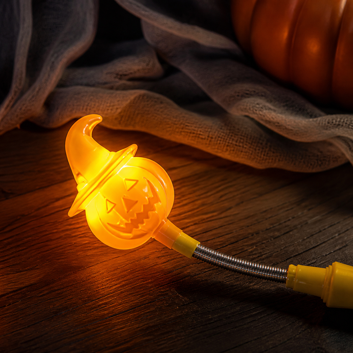 Light-Up Halloween Pumpkin and Ghost Wand