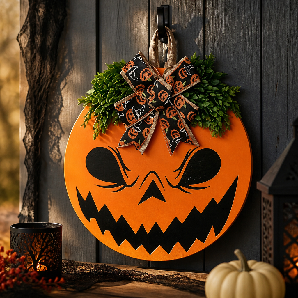Halloween Gothic Wreath Door Decoration