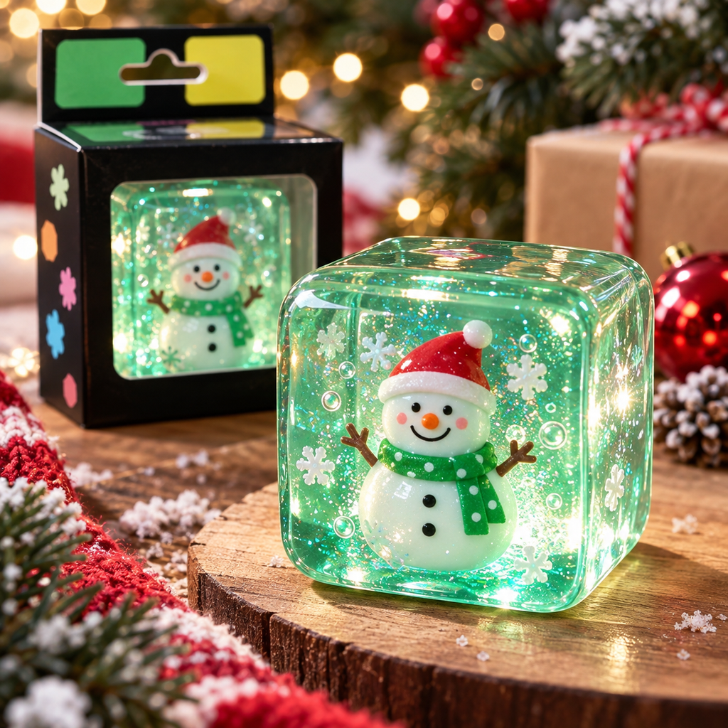 Seasonal Cube Squeeze Toy