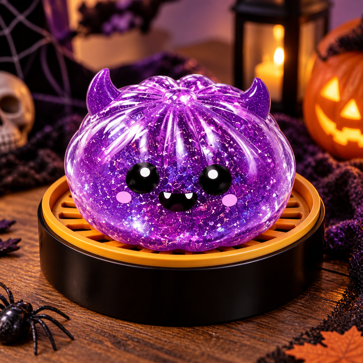 Halloween Dumpling Squeeze Toy with Display Steamer