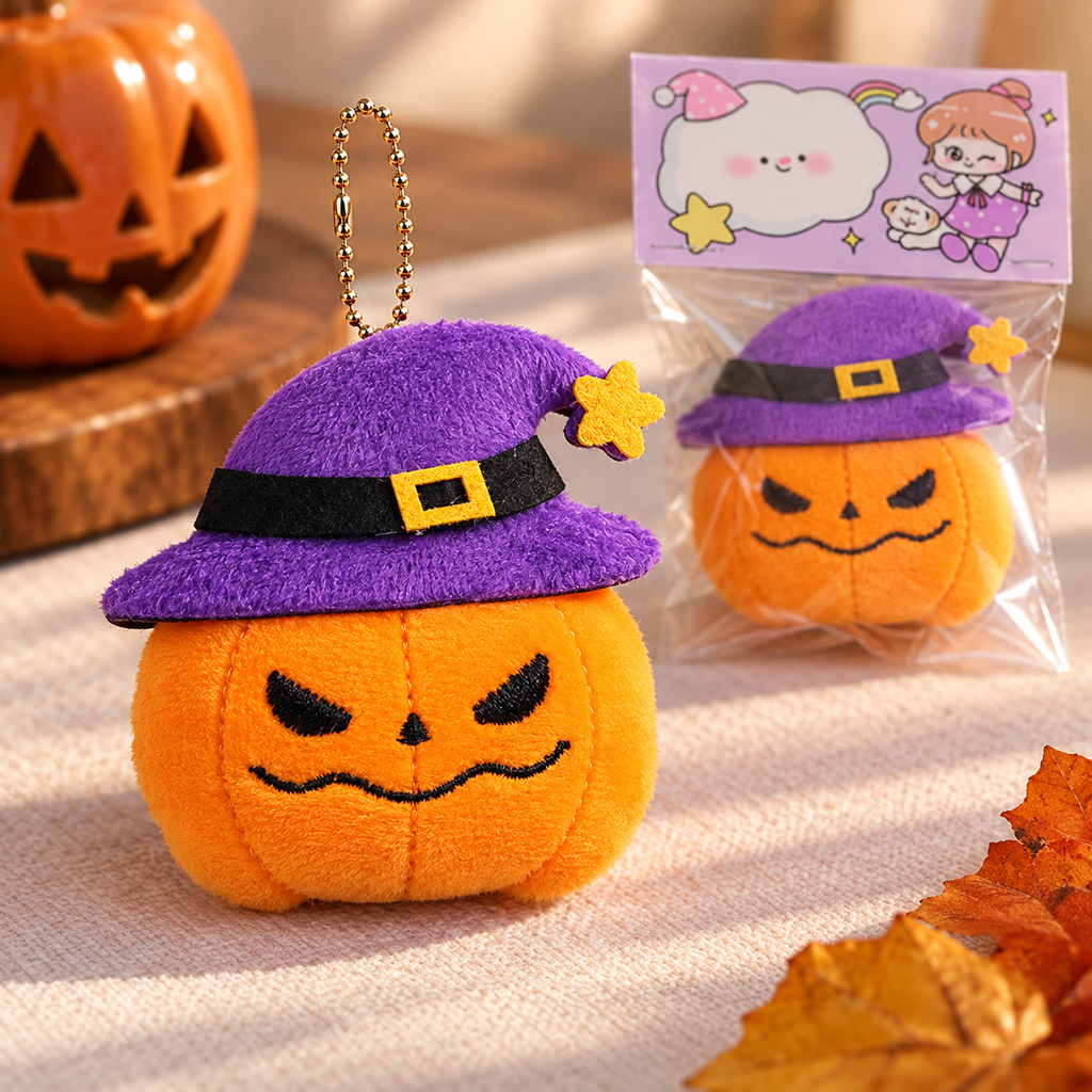 Halloween Plush Keychain Charms