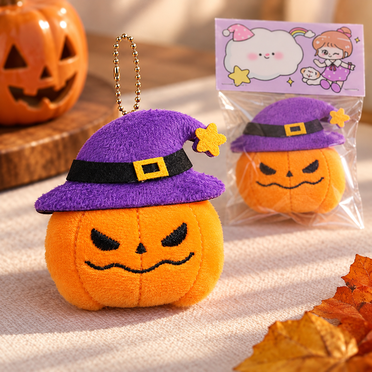 Halloween Plush Keychain Charms