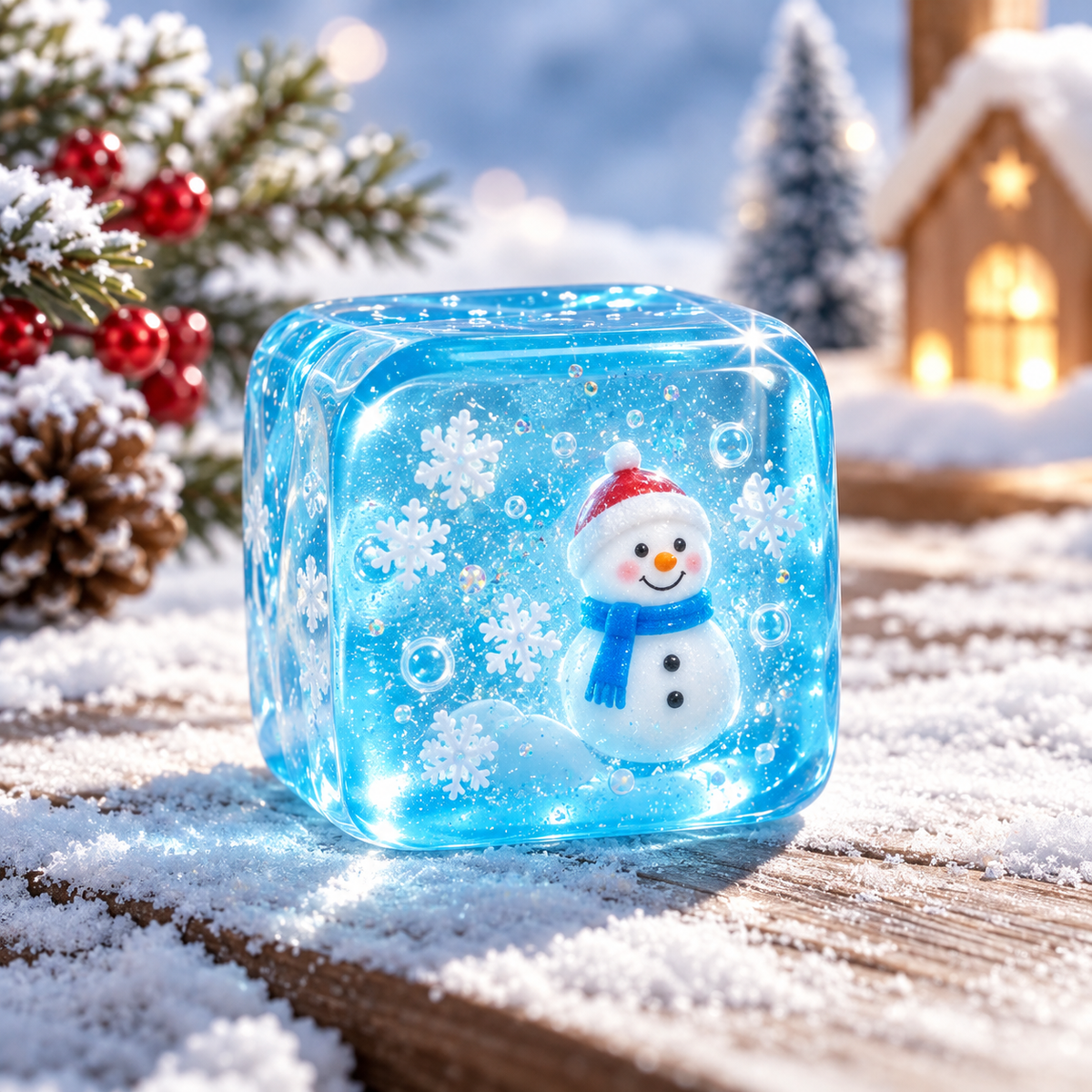 Seasonal Cube Squeeze Toy