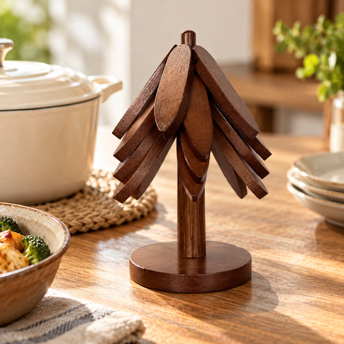 Foldable Wooden Trivets