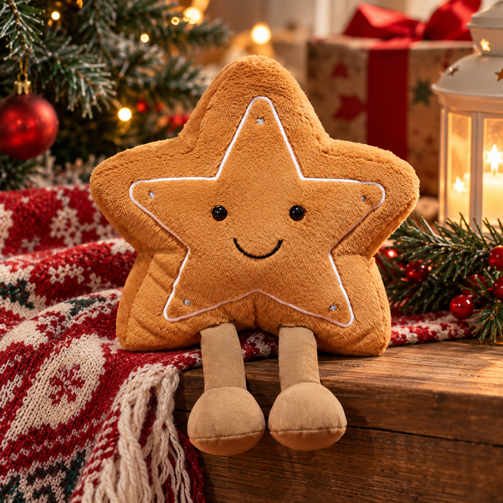 Gingerbread-Themed Plush Cushion Collection