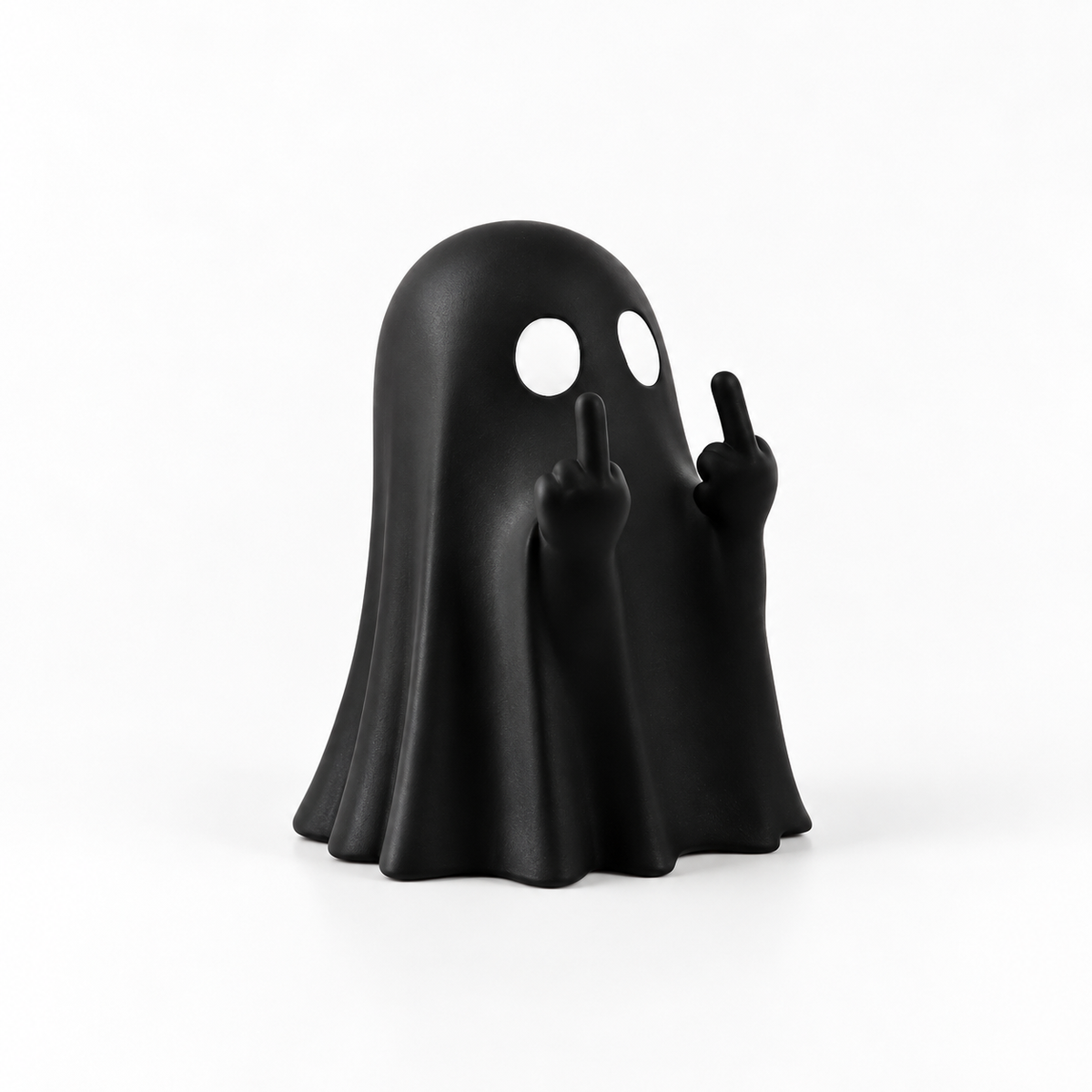 Middle Finger Ghost Mini Figurine