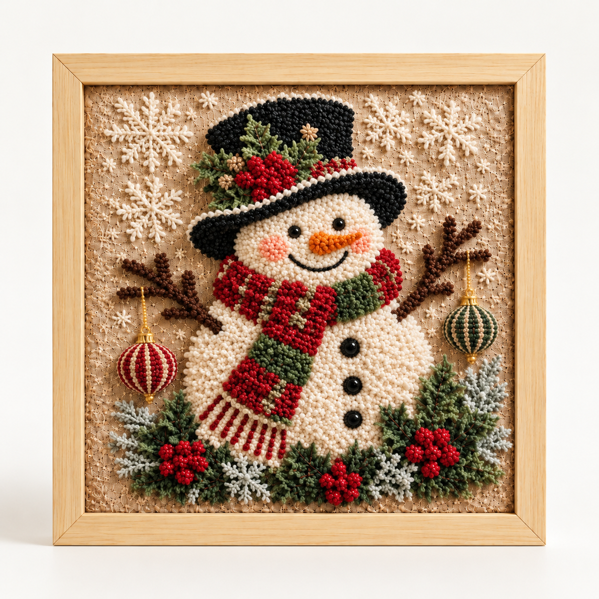 Christmas Punch Needle Craft Kit