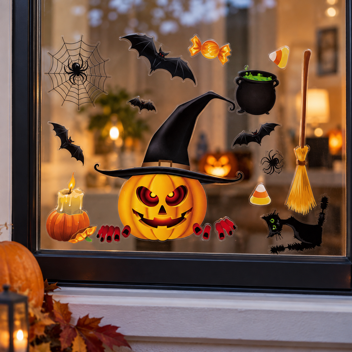 Halloween Static Window Cling Stickers