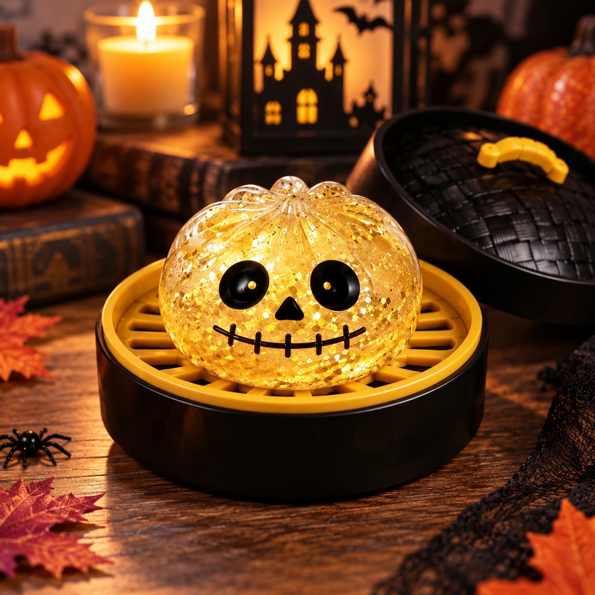 Halloween Dumpling Squeeze Toy with Display Steamer