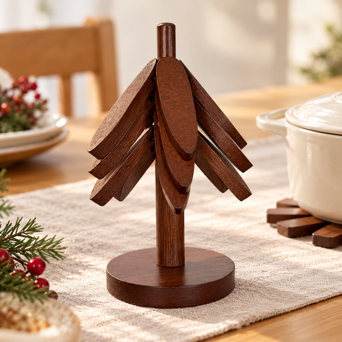 Foldable Wooden Trivets
