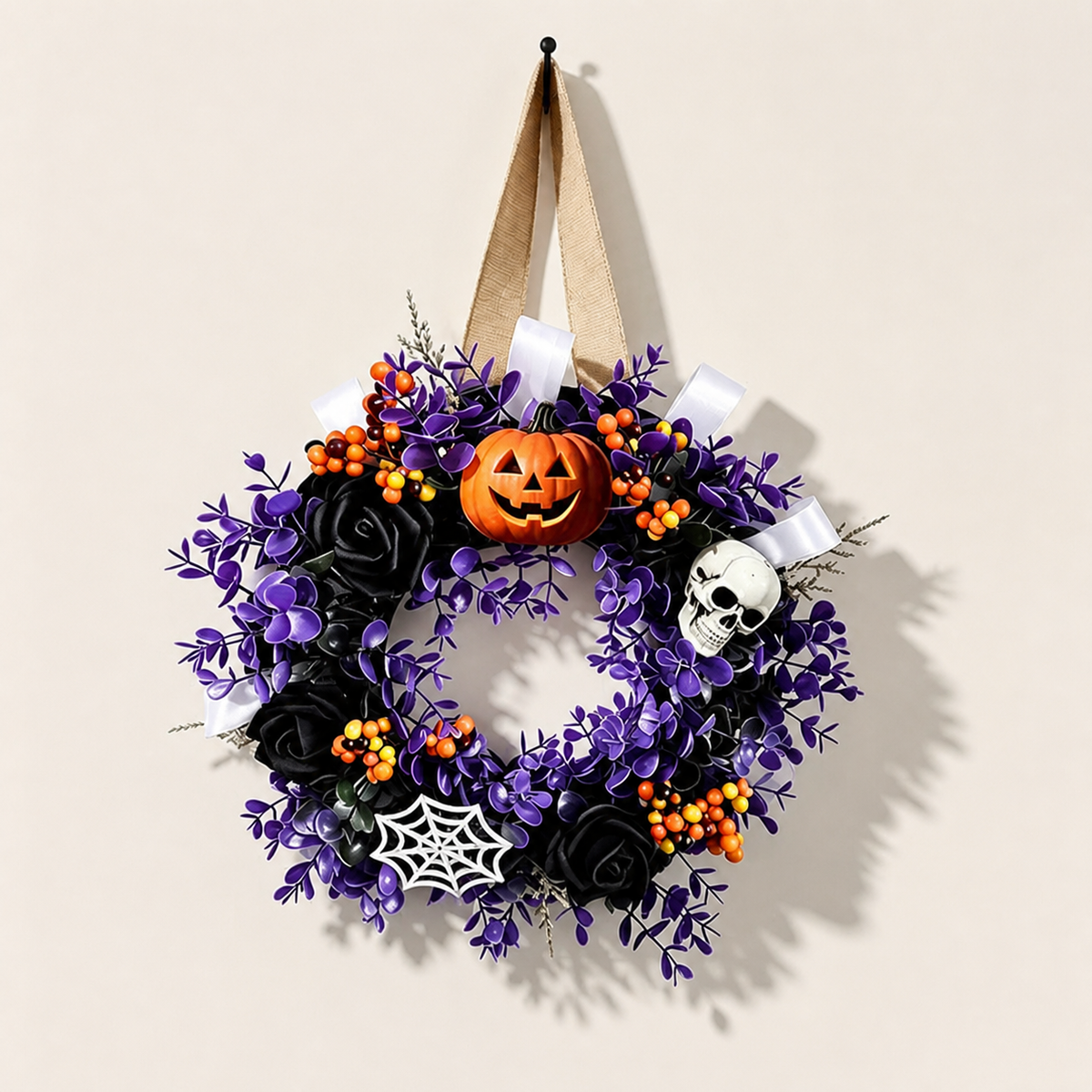 Halloween Gothic Wreath Door Decoration
