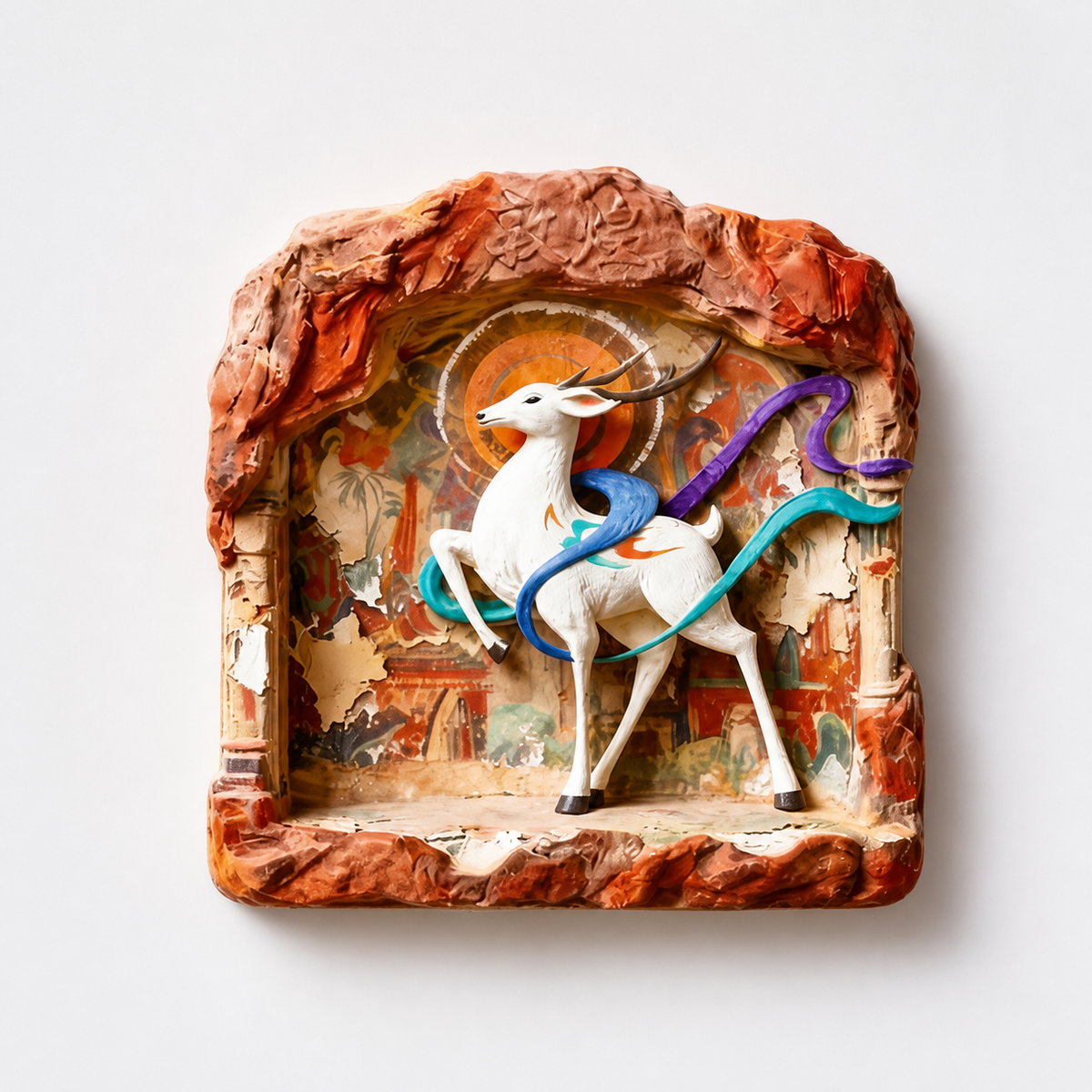 Dunhuang 3D Resin Fridge Magnet