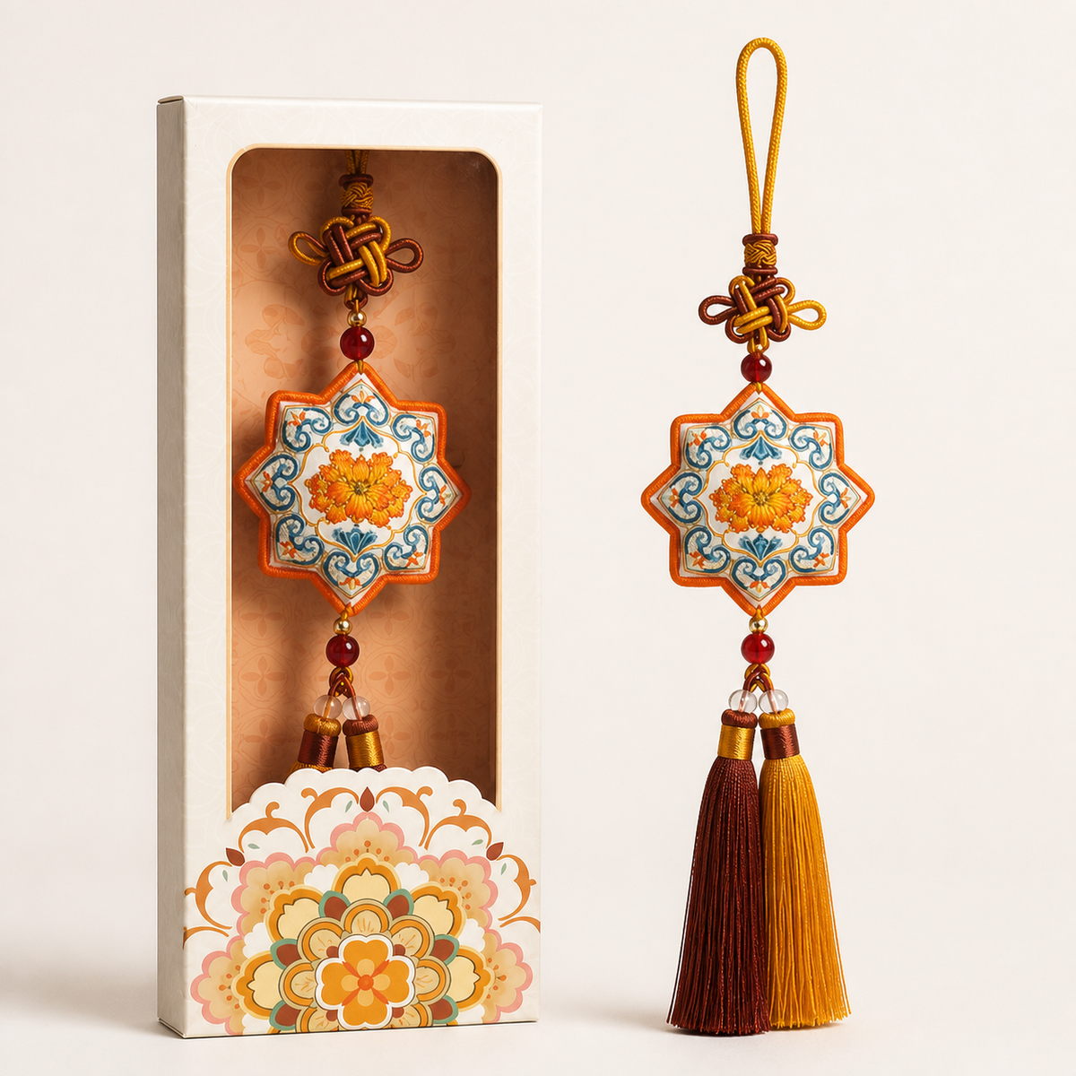 Dunhuang-Style Embroidered Scented Sachet Hanging Ornament