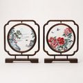Handmade Double-Sided Su Embroidery Table Screen