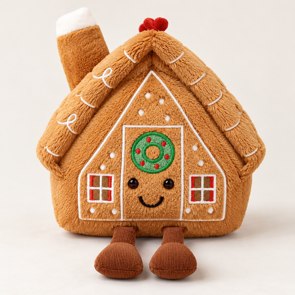 Gingerbread-Themed Plush Cushion Collection