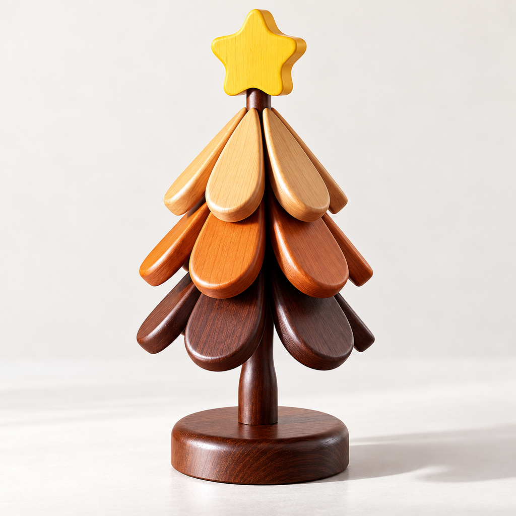 Christmas Tree Trivet Set with Display Stand