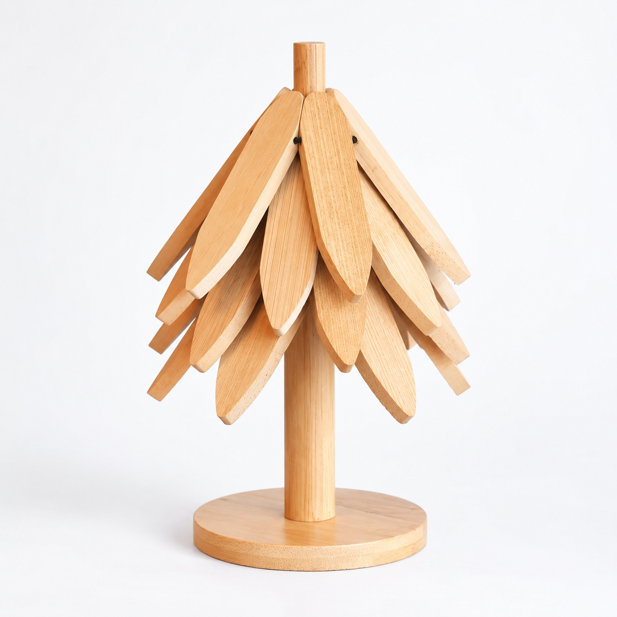 Willow Leaf Tree Trivet Set with Stand