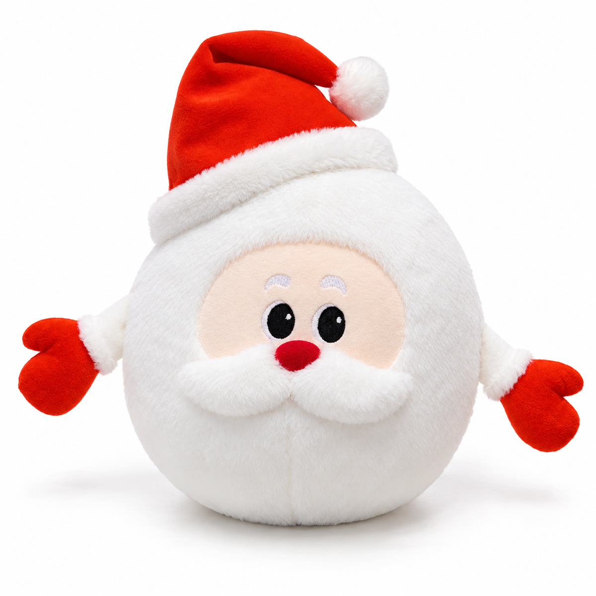 Christmas Tree Plush Cushion with Cartoon Eyes
